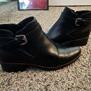 Black genuine handmade leather boots!